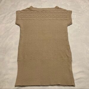 Takeout brand Long Boatneck Cap Sleeve Tunic Sweater L
